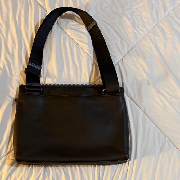 Coach Black and Gray Logo Messenger Bag - Picture 2 of 5